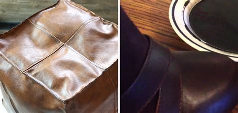 how to dye fake leather bag|finishing on faux leather.